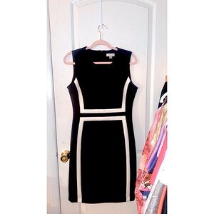 Calvin Klein Black and White Dress